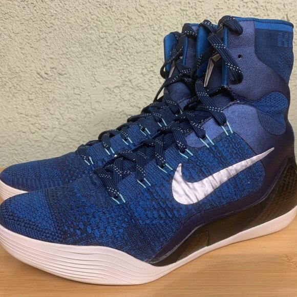 Size 9 - Nike Kobe 9 Elite Brave Blue 2014 - Picture 5 of 13